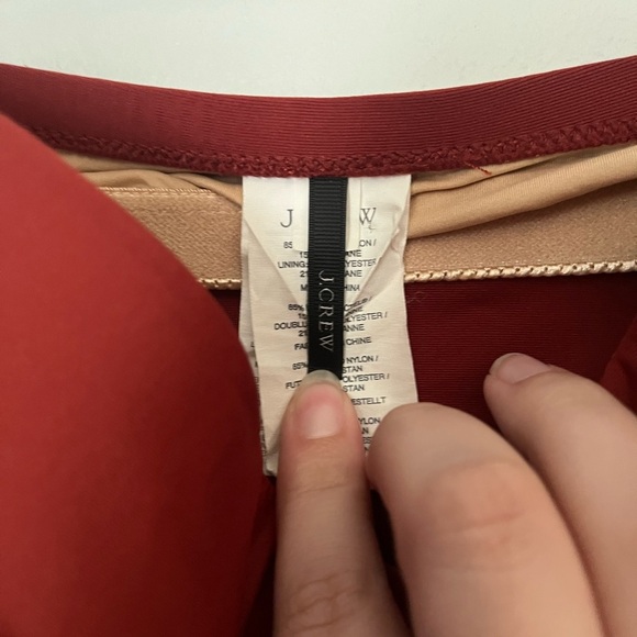 J.crew bathing suit top is size 10 bottoms a large - Picture 3 of 5